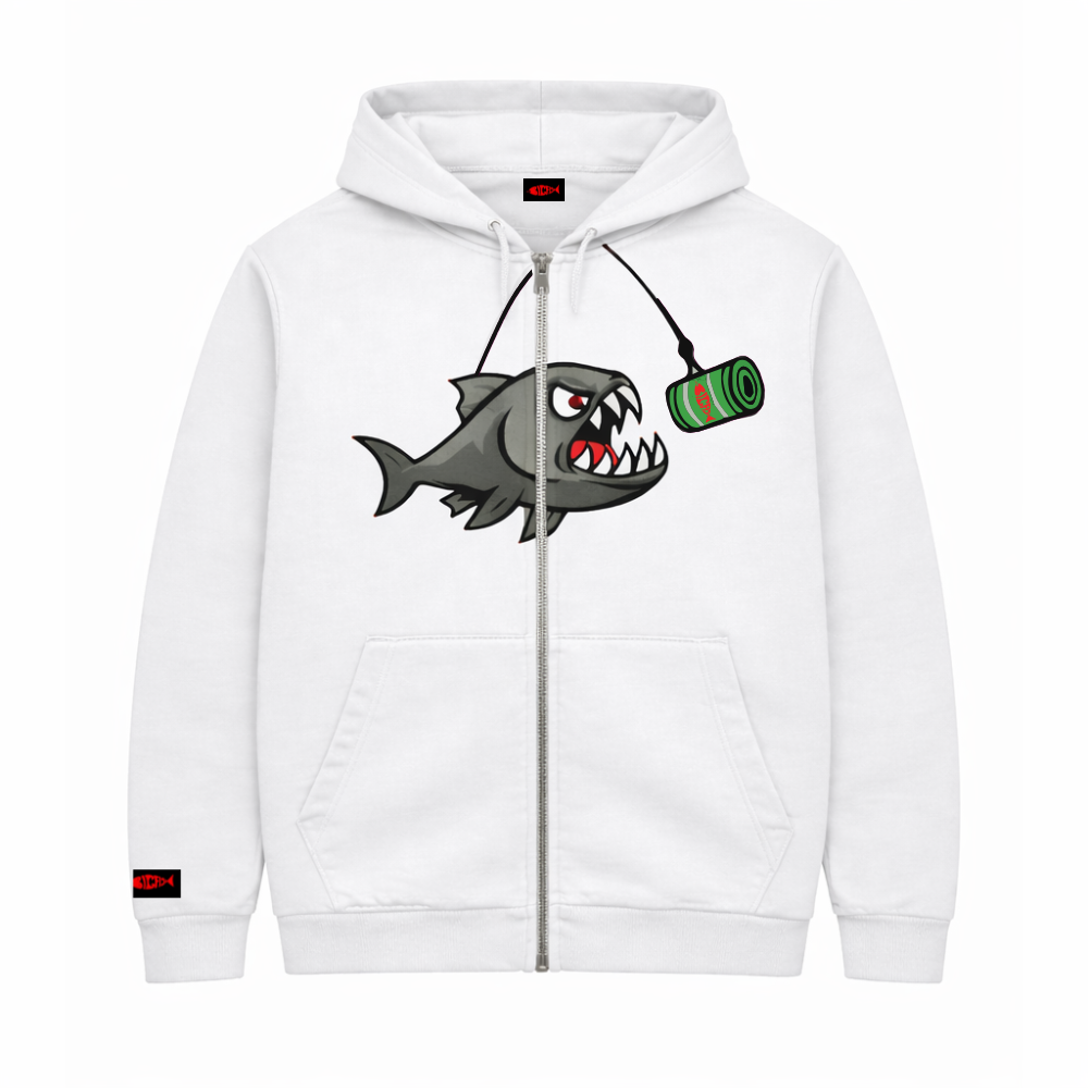 Hoodie Big Fish — Blanc